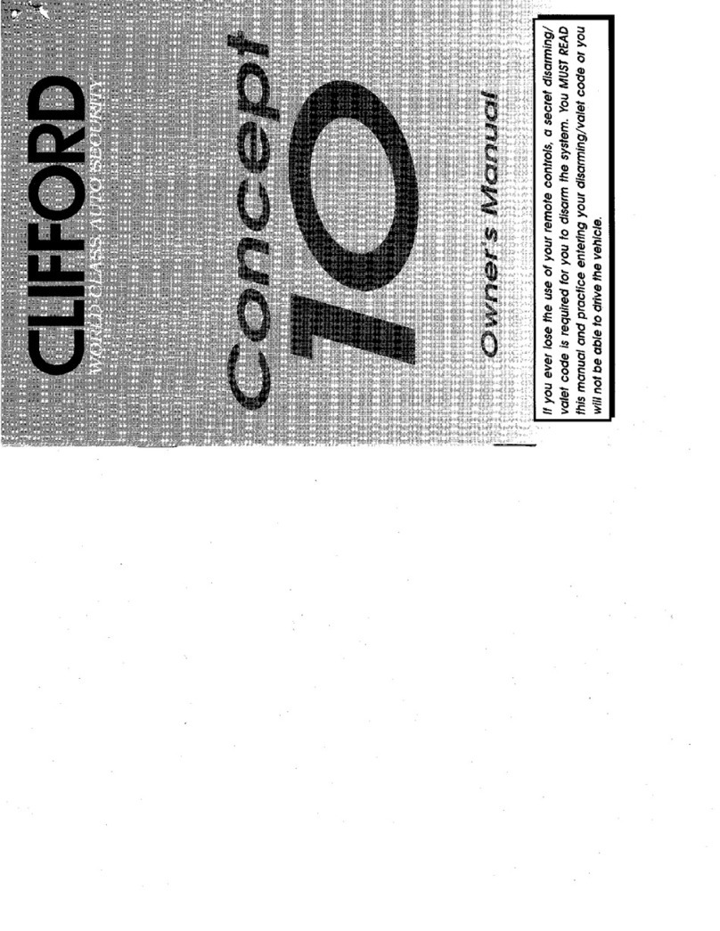 Clifford Concept 10 owner's guide