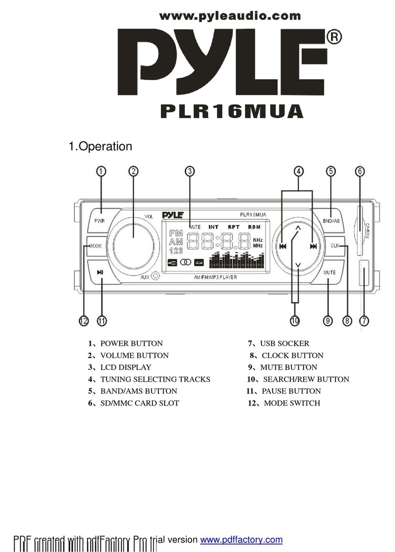 Pyle PLR16MUA User manual