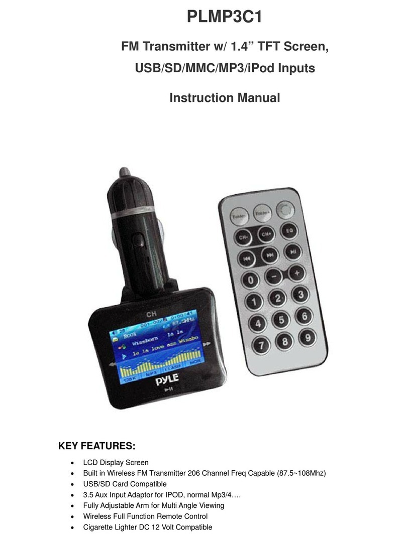 Pyle PLMP3C1 User manual
