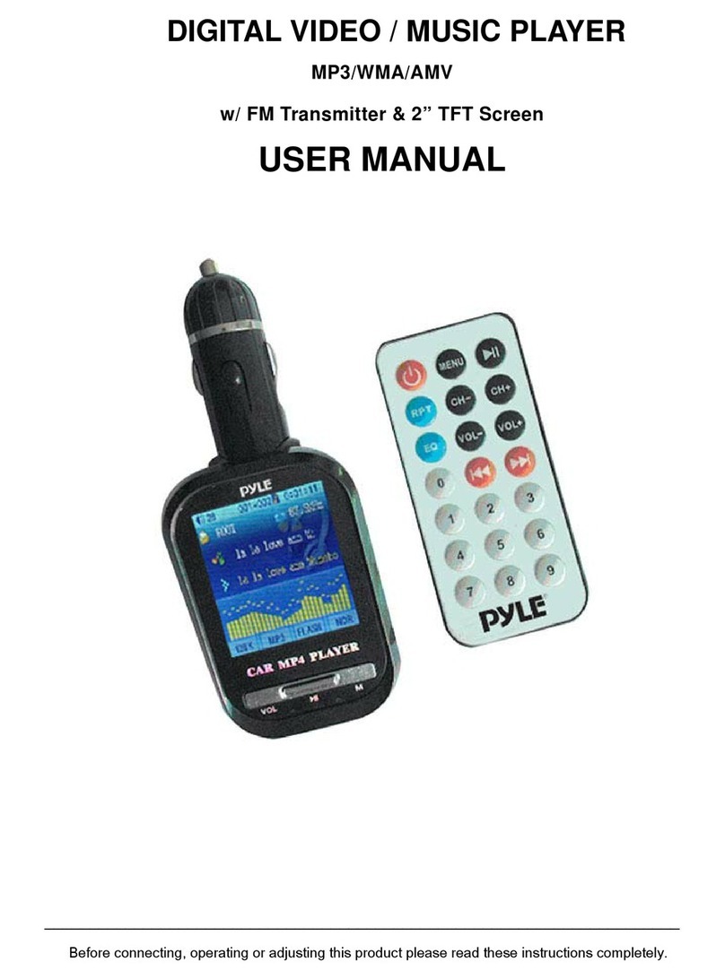 Pyle PLMP4C4 user manual