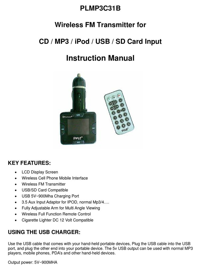 Pyle PLMP3C31B instruction manual