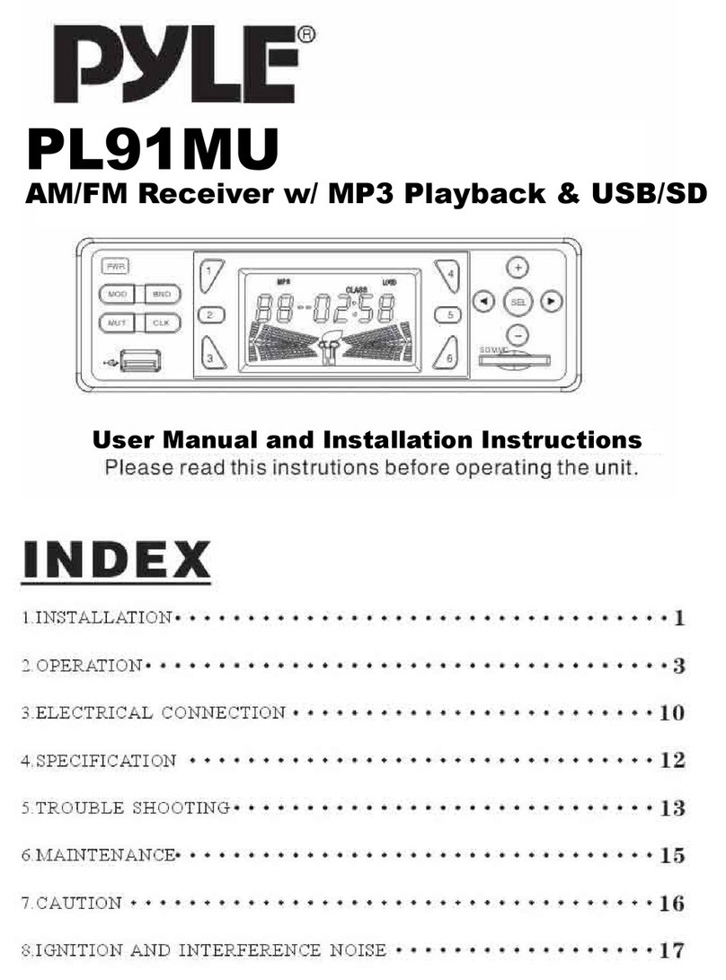 Pyle PL91MU user manual
