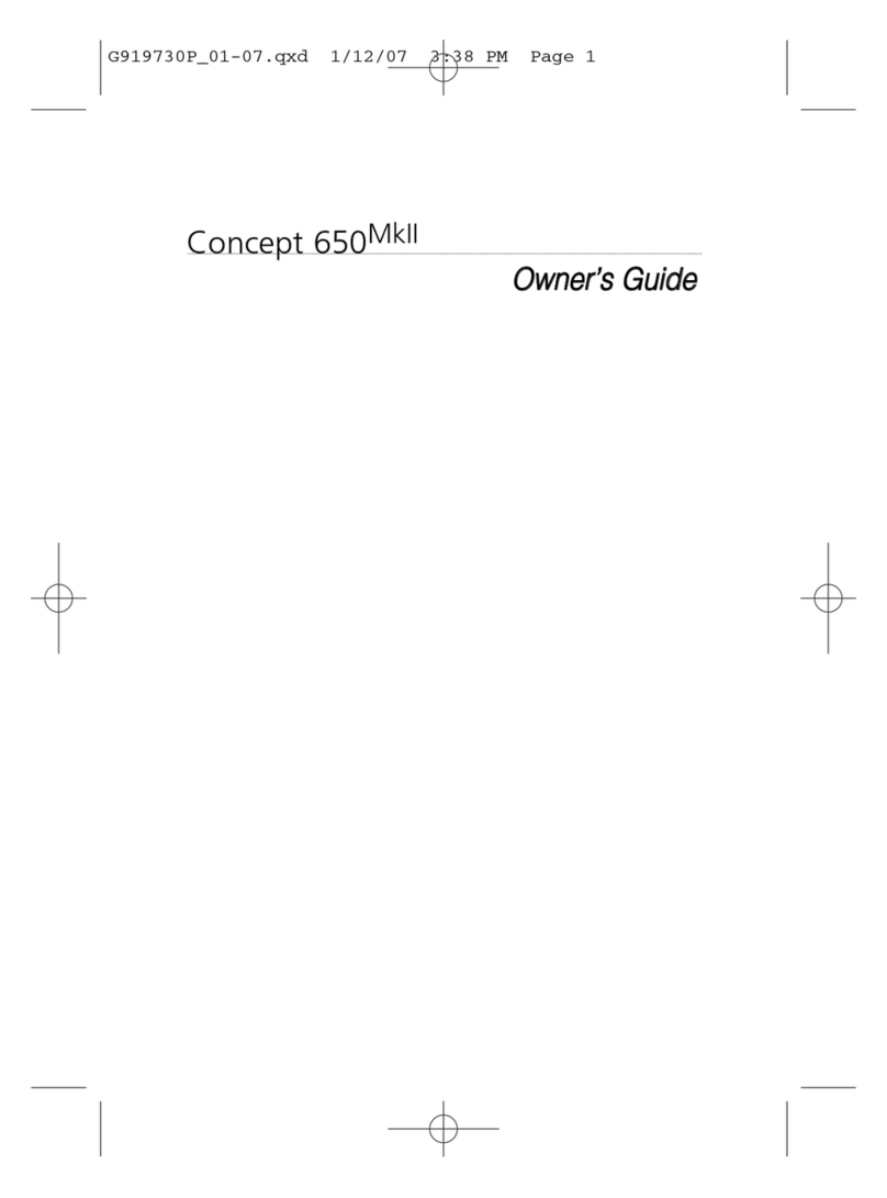 Clifford Concept 650MkII owner's guide