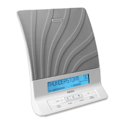 HoMedics deep-sleep HDS-2000 Instruction manual and warranty