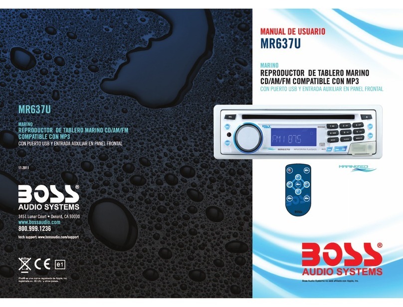 Boss Audio Systems MR637U Manual de usuario