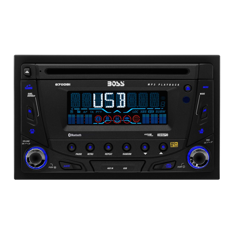 Boss Audio Systems 870DBI User manual
