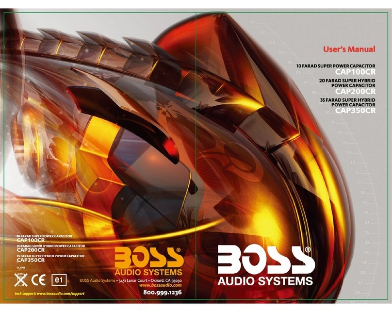 Boss Audio Systems CAP100CR User manual Boss Audio Systems CAP100CR User manual