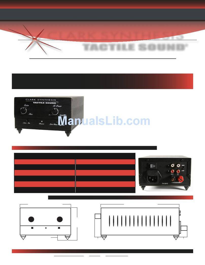 Clark Synthesis TACTILE SOUND TA1501C Specifications
