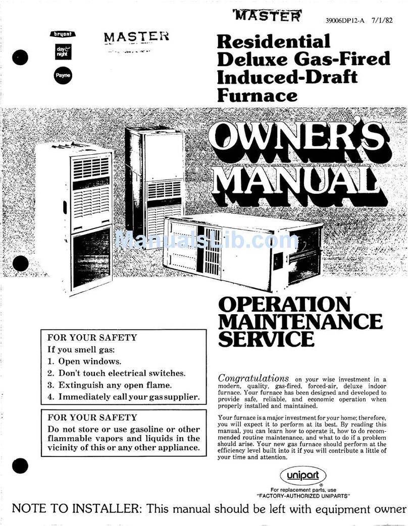 Bryant 375A User manual