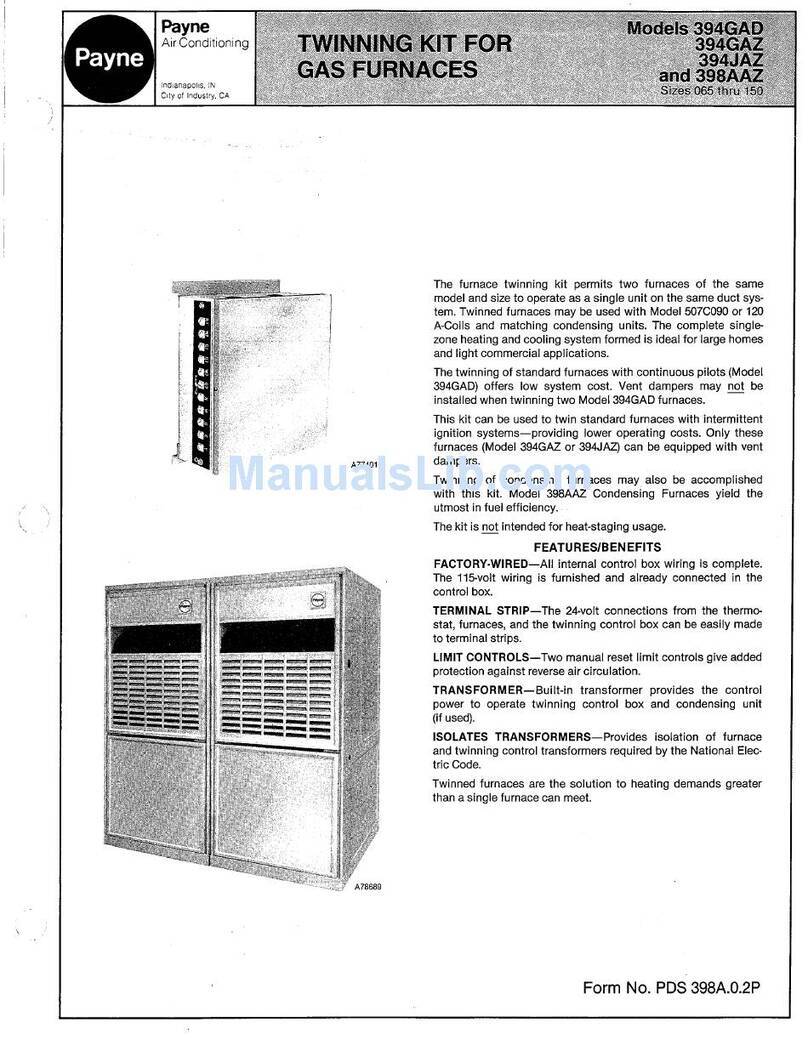 Payne 394gad specification