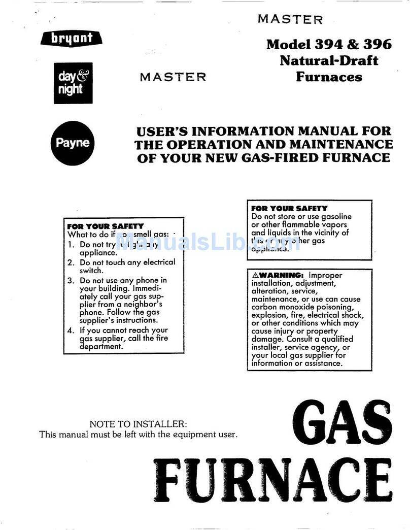 Bryant 394 User's information manual
