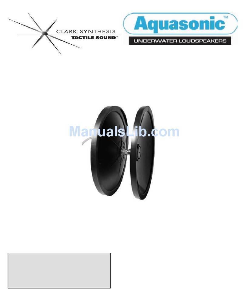 Clark Synthesis TACTILE SOUND AQ339 Aquasonic installation guide