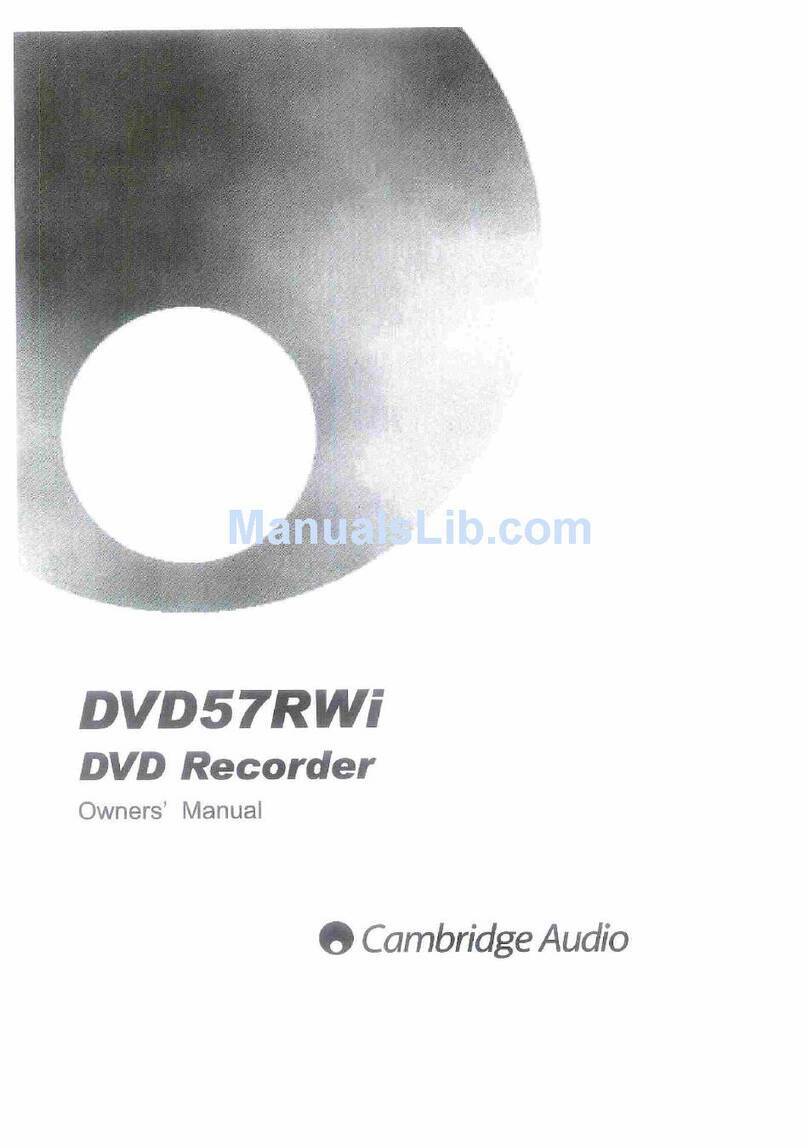 Cambridge Audio DVD57RWi owner's manual