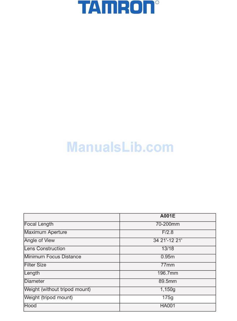 Tamron A001 User manual