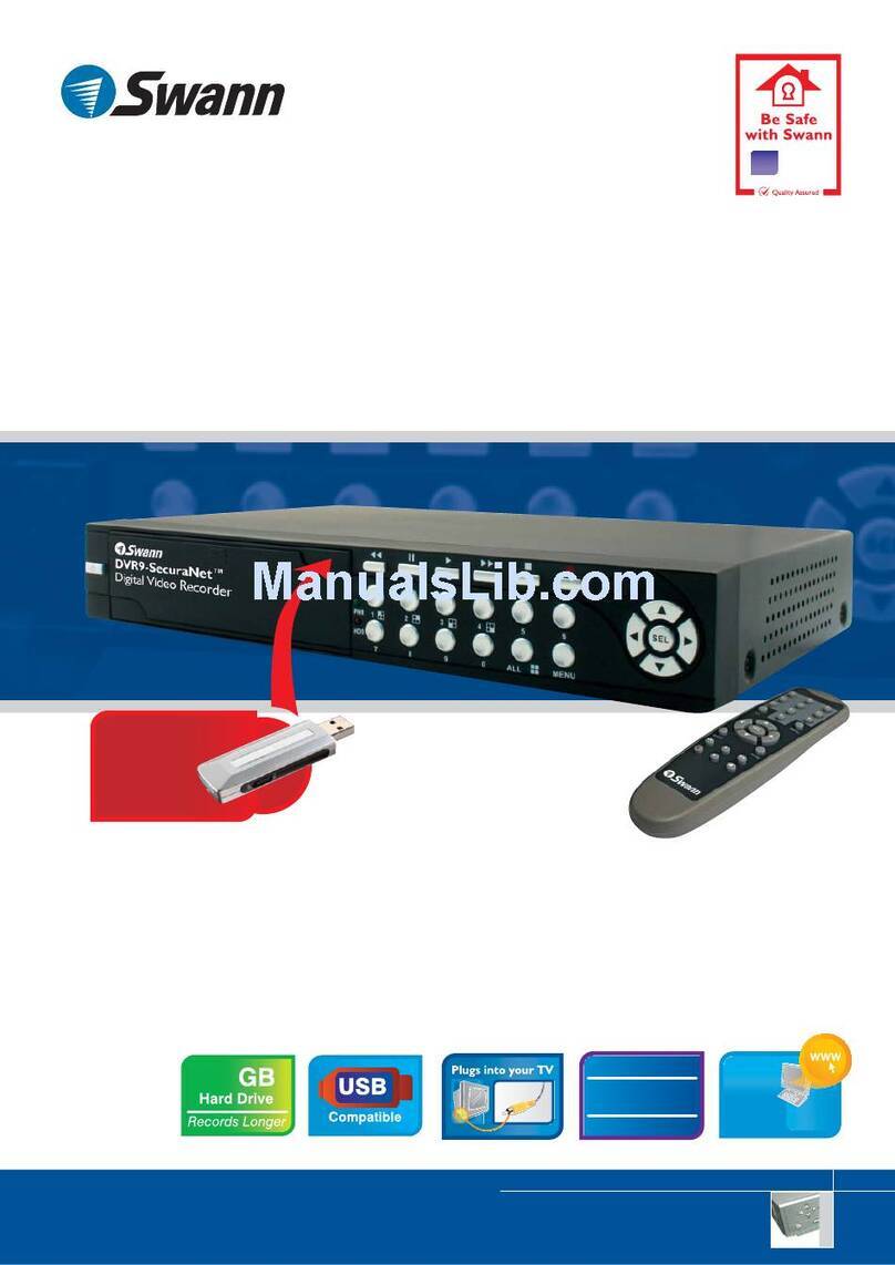 Swann DVR9-SecuraNet specification