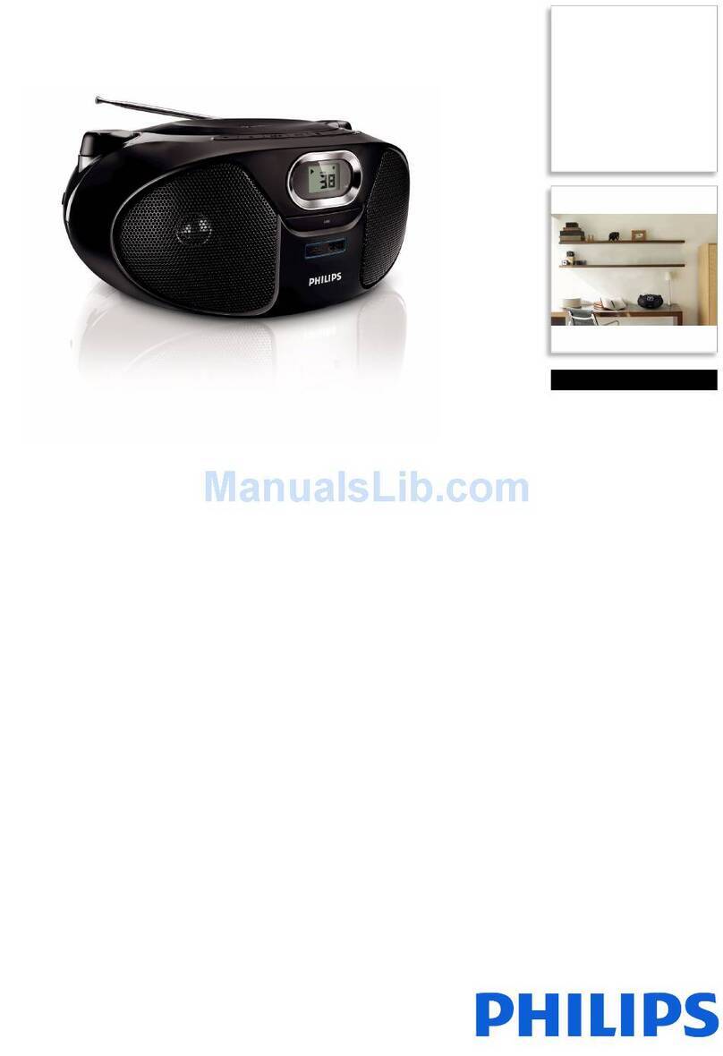 Philips Soundmachine AZ382/12 User manual Philips Soundmachine AZ382/12 User manual