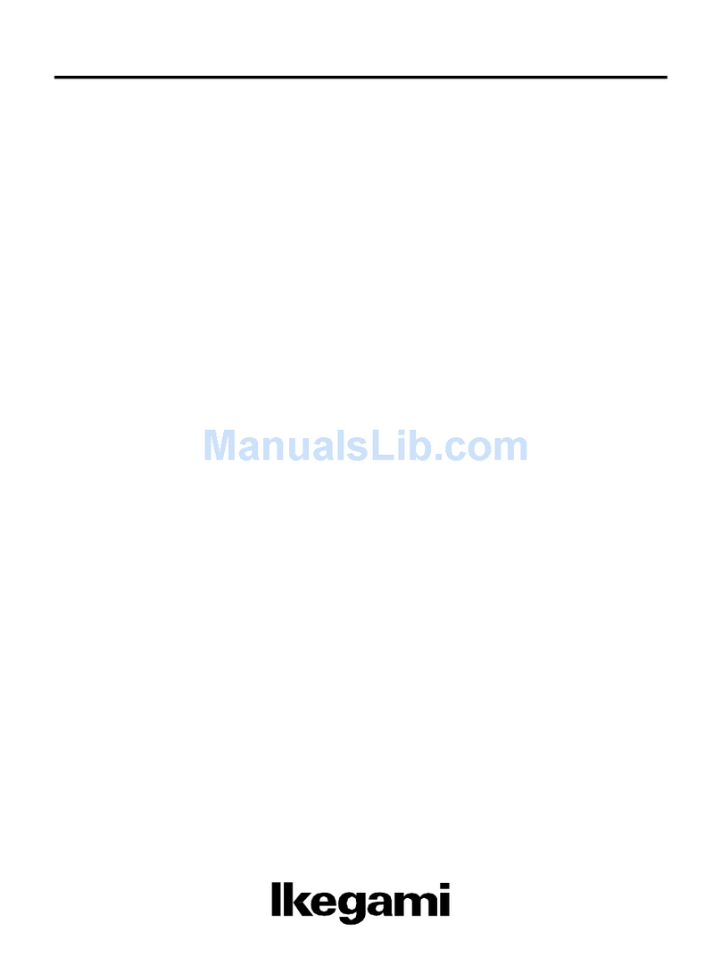 Ikegami MLW-1712C User manual
