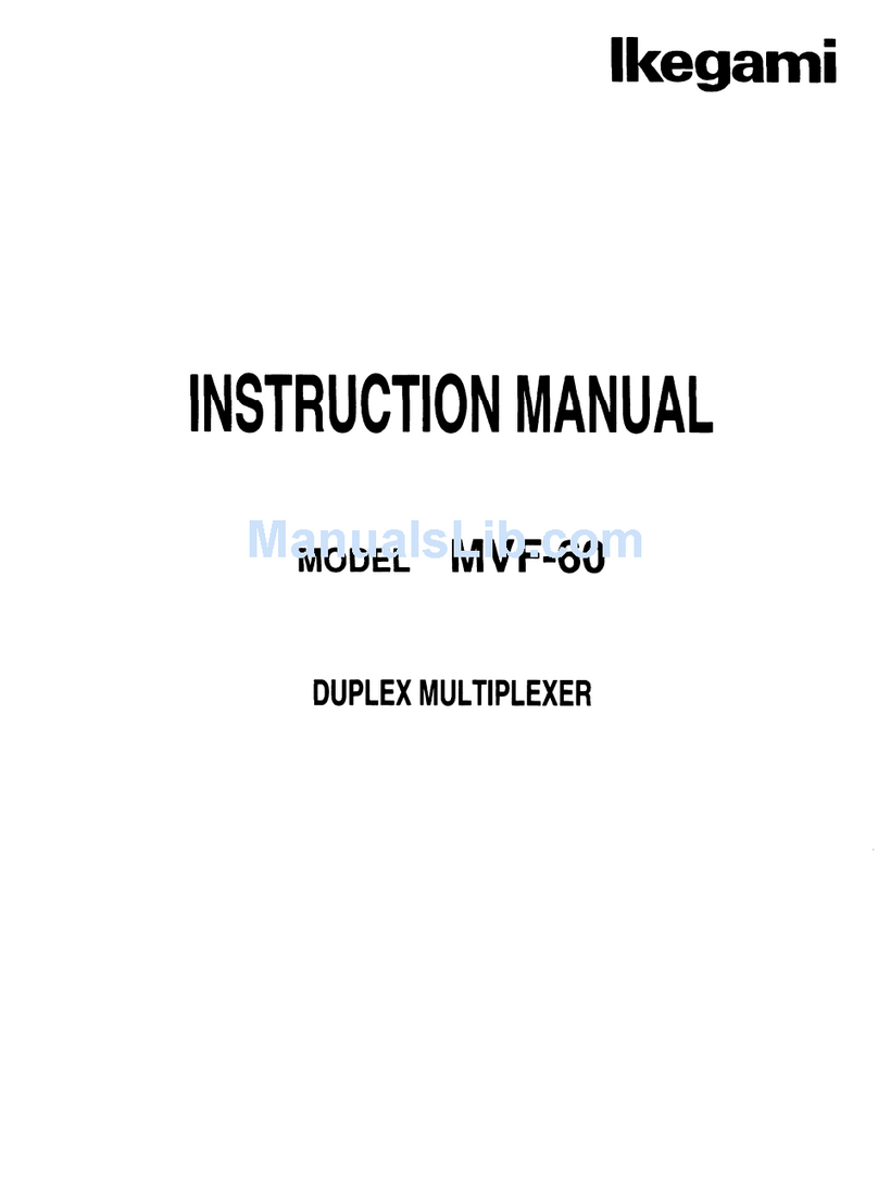 Ikegami MVF-60 User manual