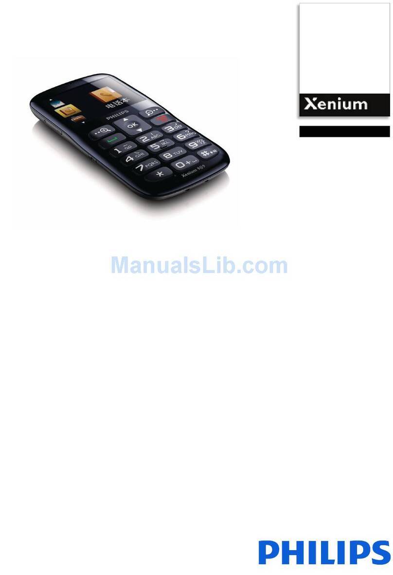 Philips Xenium CTX2560BU/40 User manual