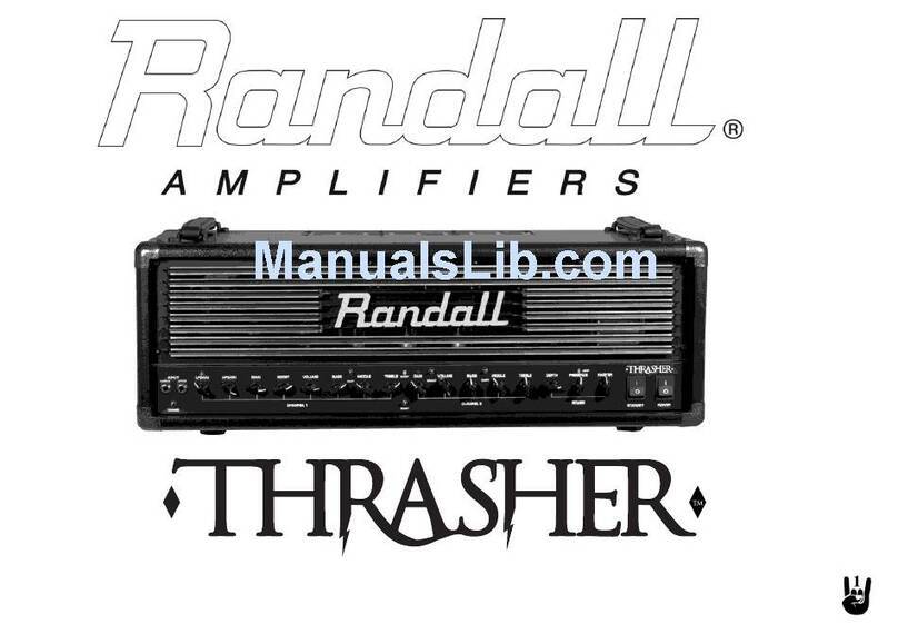 Randall Thrasher Operation manual