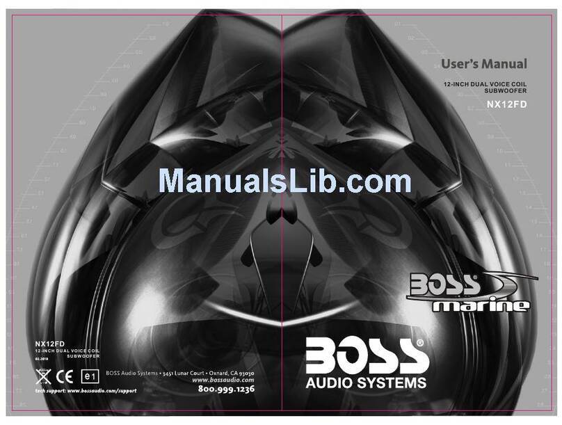 Boss Audio Systems NX12FD User manual Boss Audio Systems NX12FD User manual