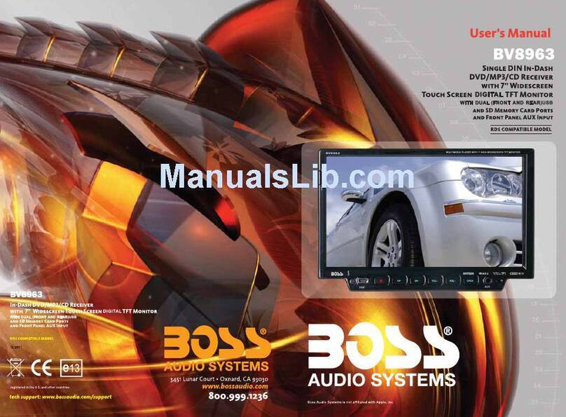 Boss Audio Systems BV8963 user manual