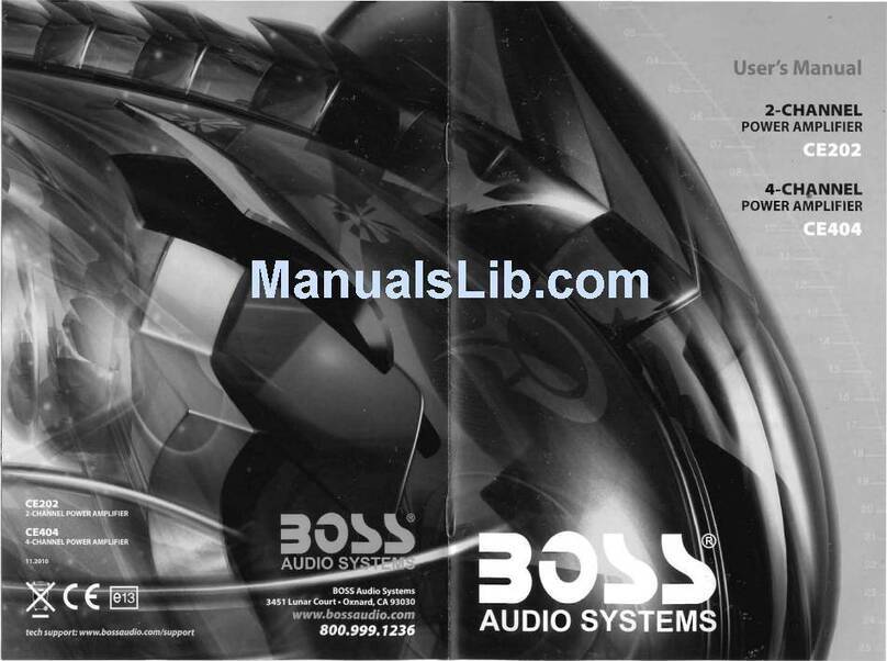 Boss Audio Systems Chaos Epic CE202 User manual
