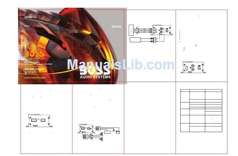 Boss Audio Systems CE102 Manual Del Usuario