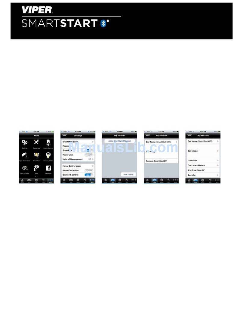 Viper SmartStart VSM50BT Quick reference guide