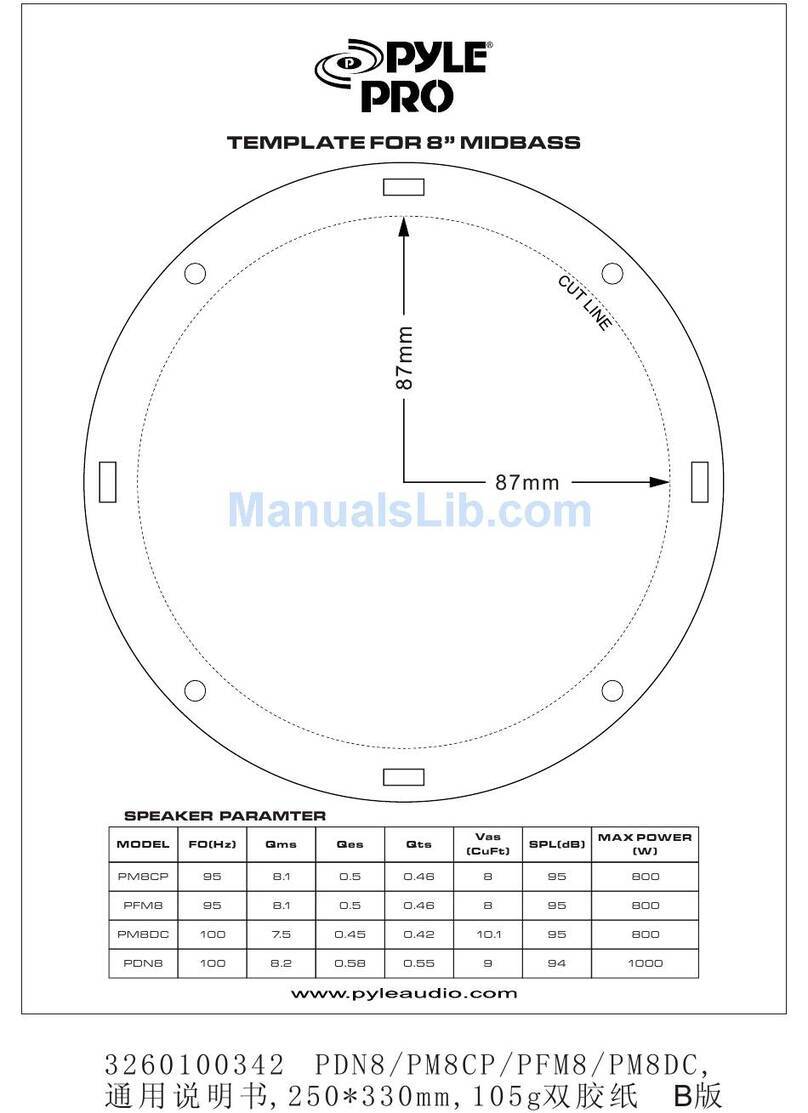Pyle Pro PM8DC manual