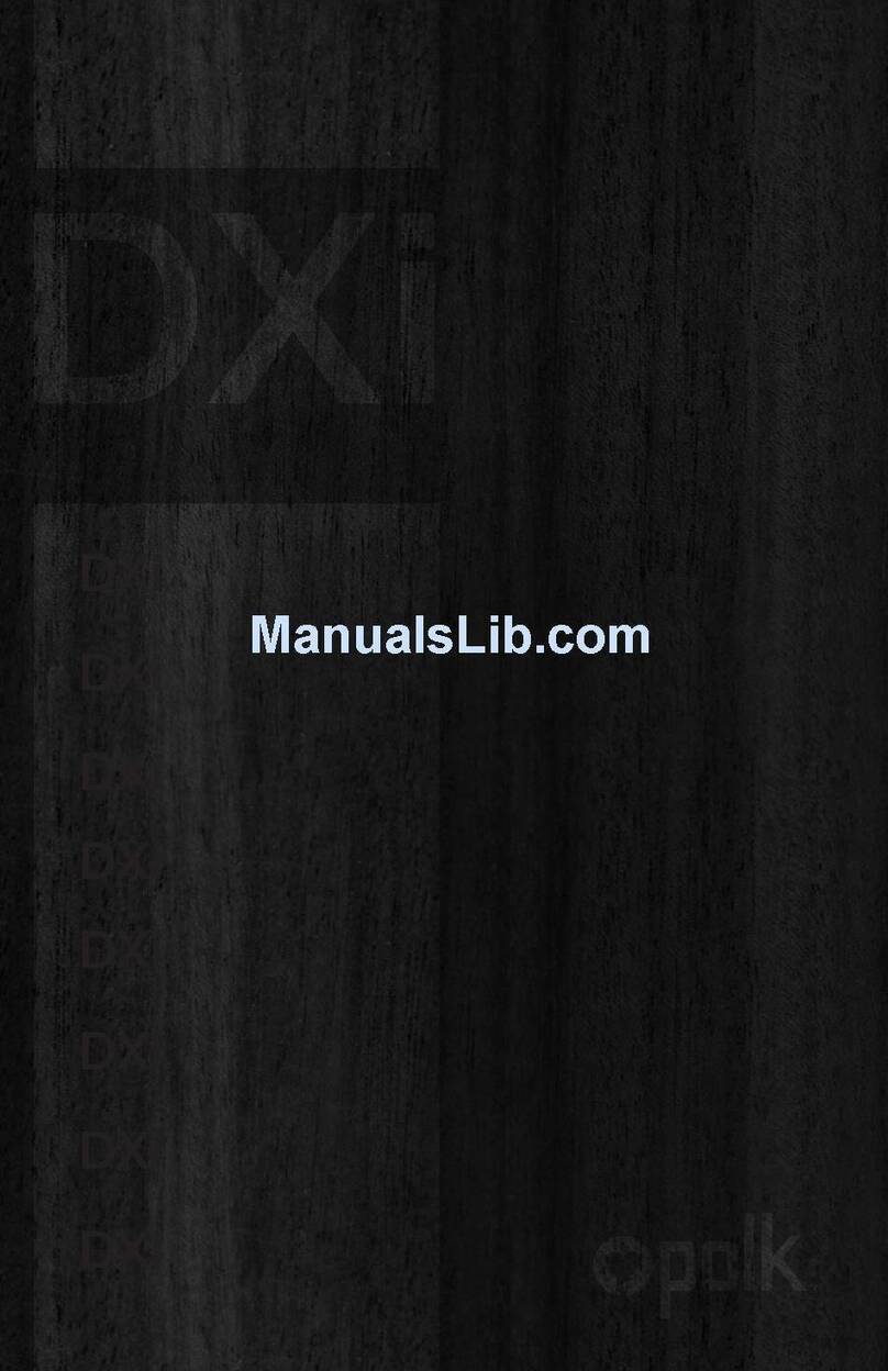 Polk Audio DXi461 owner's manual