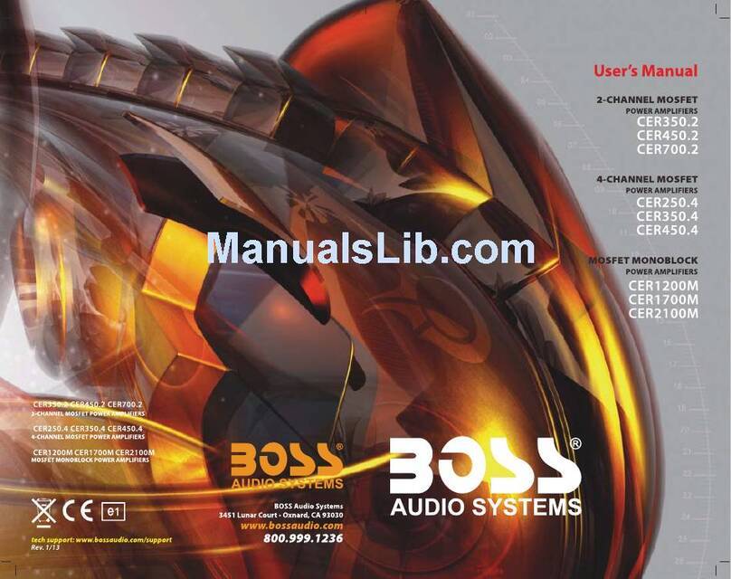 Boss Audio Systems CER1200M User manual Boss Audio Systems CER1200M User manual