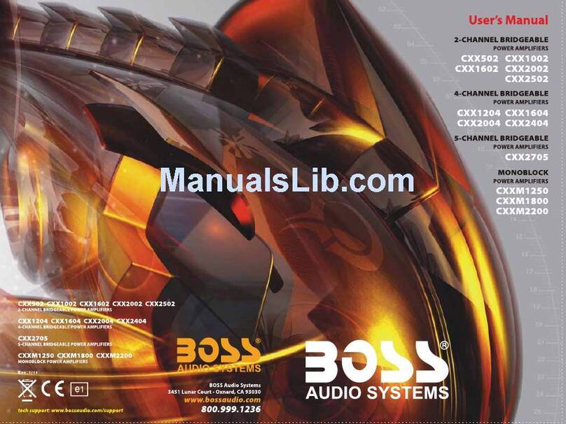 Boss Audio Systems CXX1002 User manual
