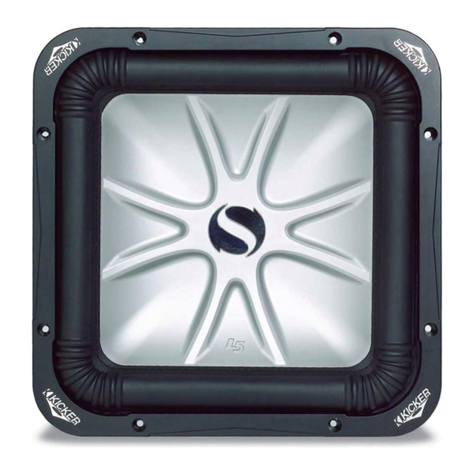 Kicker Solo-Baric S15L5 User manual