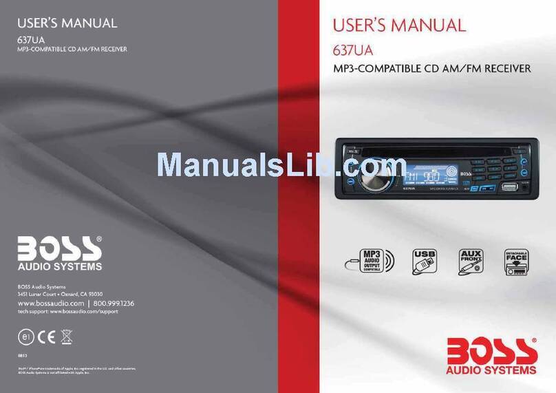 Boss Audio Systems 637UA user manual