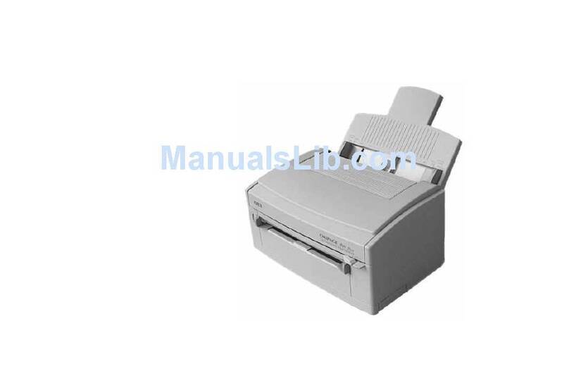 Oki OKIPAGE 4M Manual Oki OKIPAGE 4M Manual