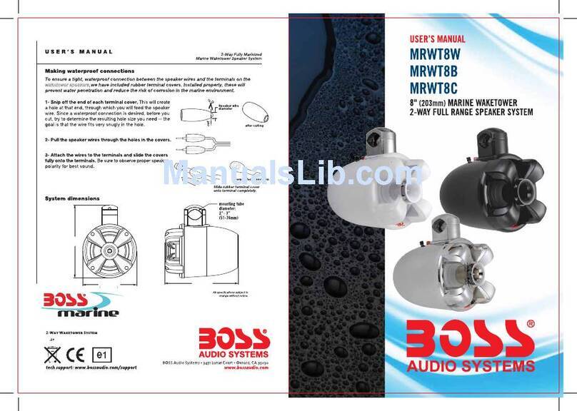 Boss Audio Systems MRWT8W User manual Boss Audio Systems MRWT8W User manual