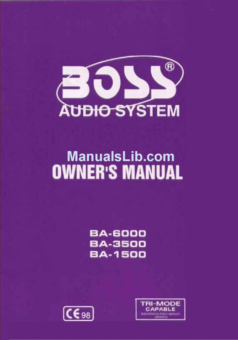 Boss Audio Systems BA-6000 User manual