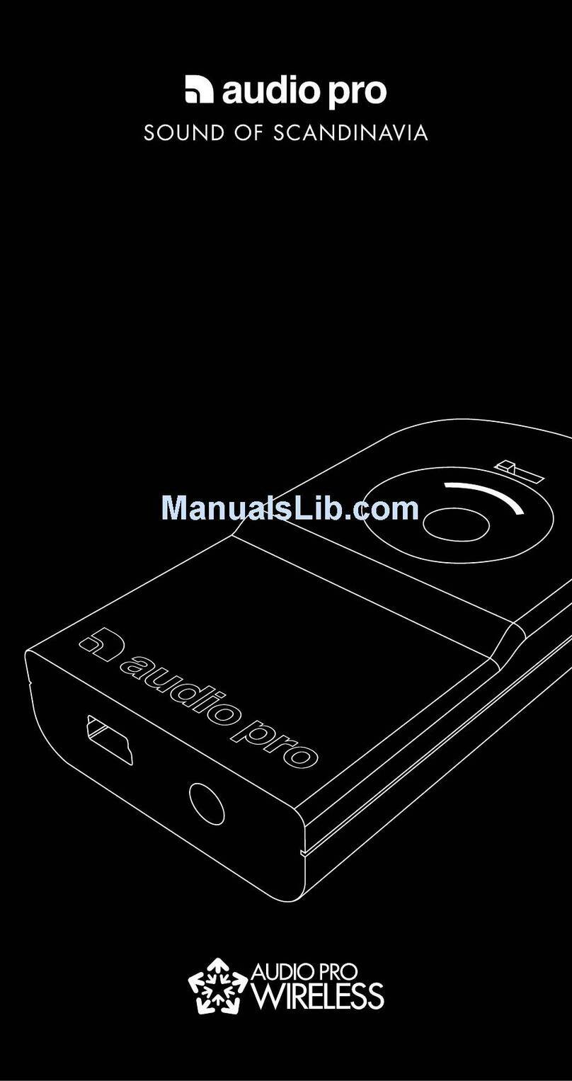 Audio Pro RXD200 owner's manual