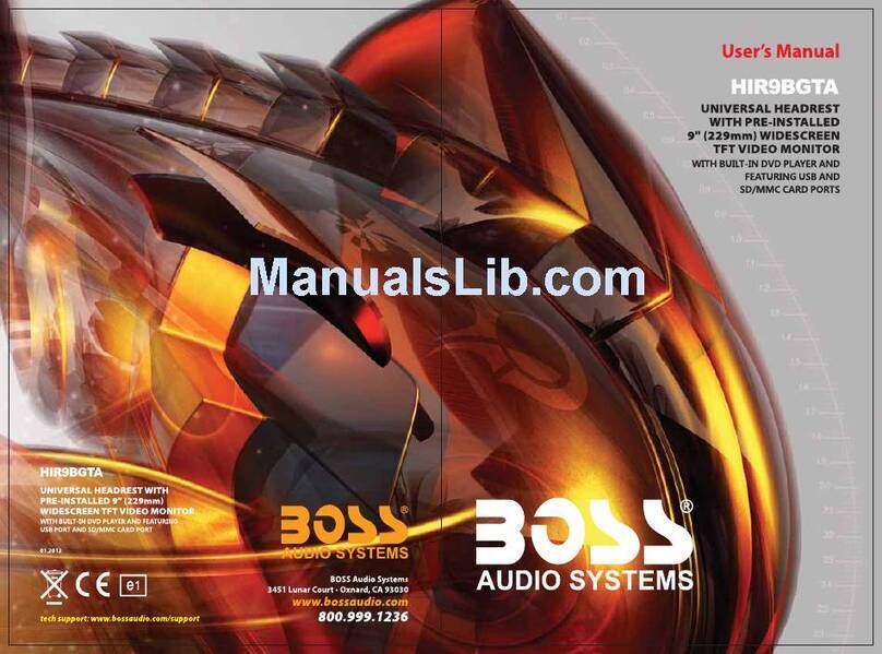 Boss Audio Systems HIR9BGTA user manual