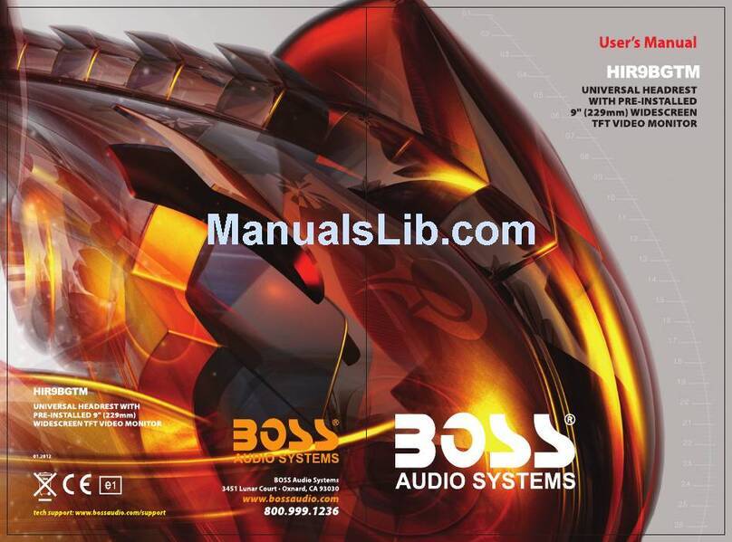 Boss Audio Systems HIR9BGTM user manual