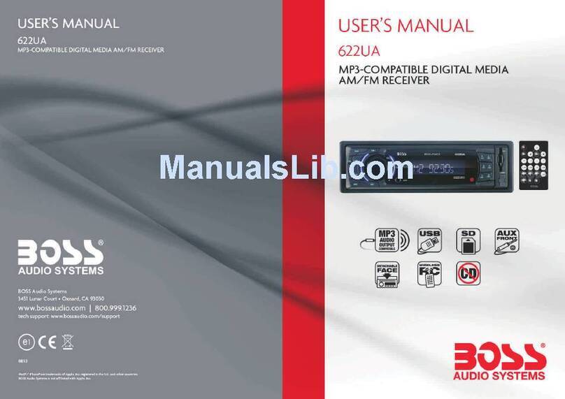 Boss Audio Systems 622UA user manual