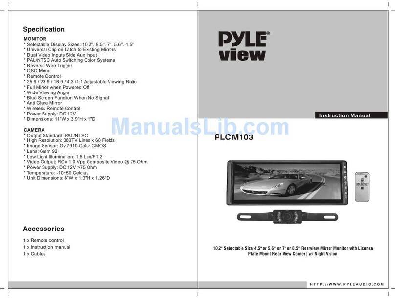 Pyle view PLCM103 User manual Pyle view PLCM103 User manual