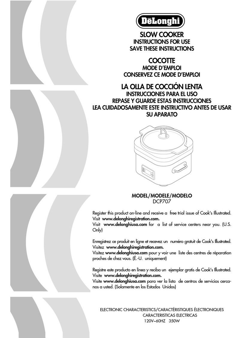 DeLonghi DCP707 Instructions for use DeLonghi DCP707 Instructions for use