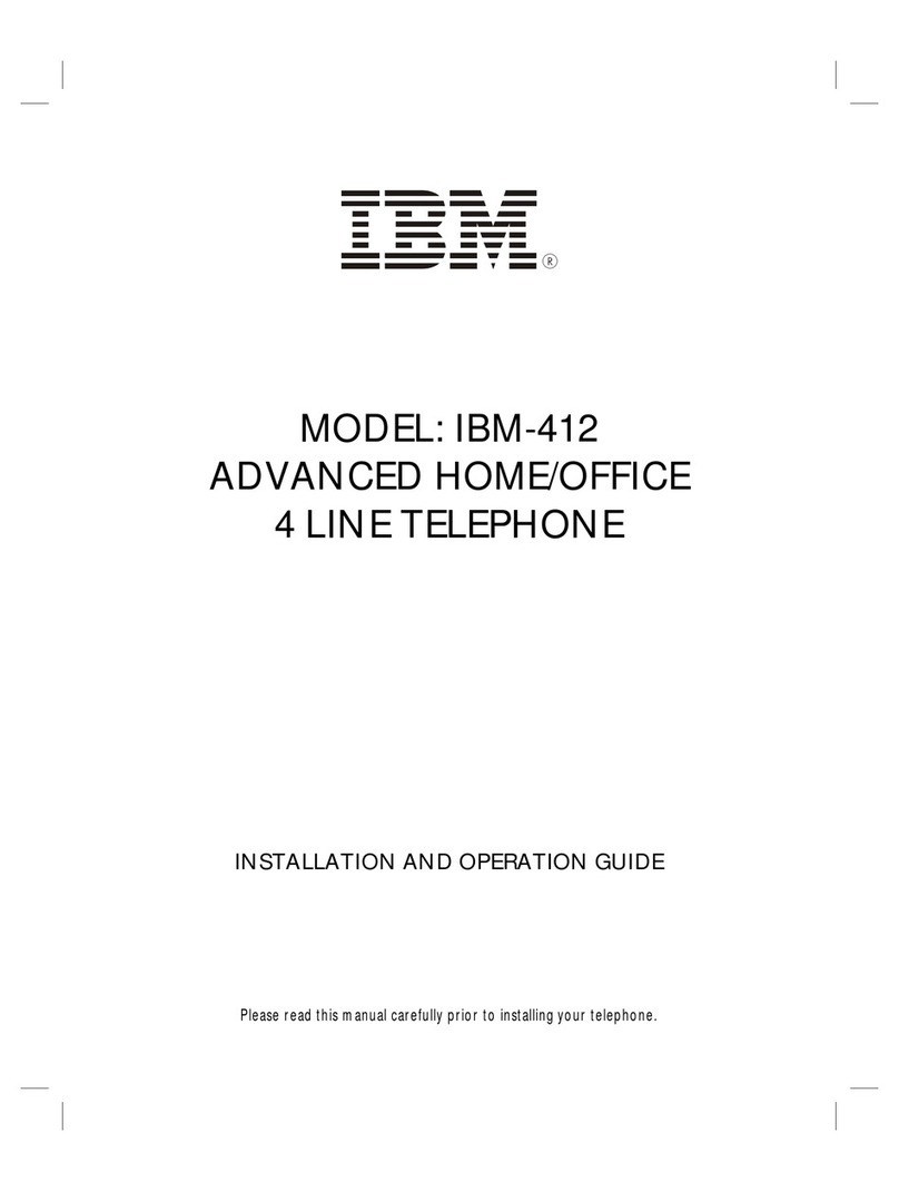 IBM 412 - 412 Corded Phone Operating instructions