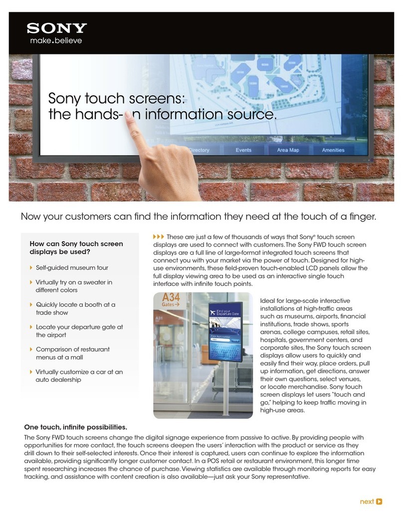 Sony FWD42B2TOUCH User manual