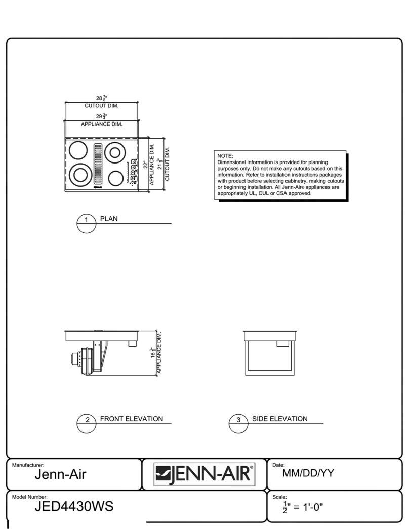 Jenn-Air JED4430WS User manual