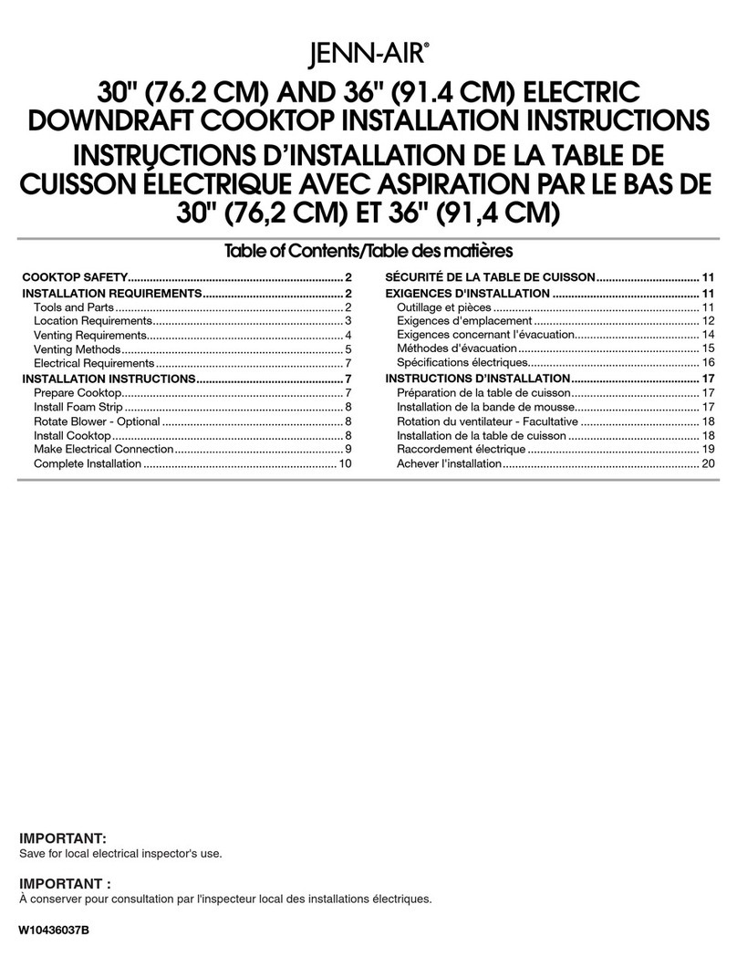 Jenn-Air JED3430WS User manual