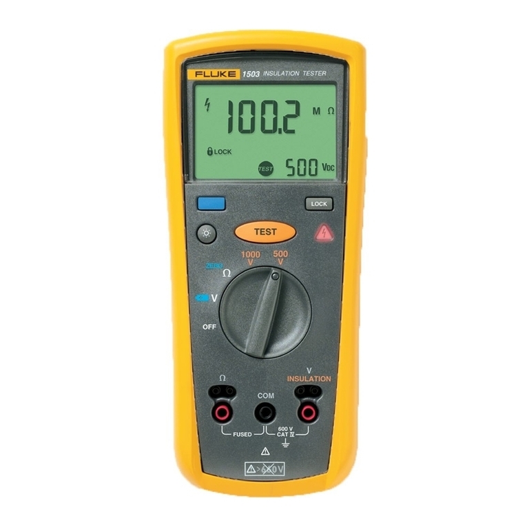 Fluke 1503 user manual