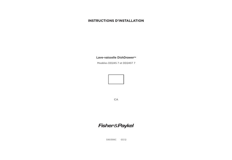 Fisher & Paykel DishDrawer DD24SHTI7 Instructions D'installation